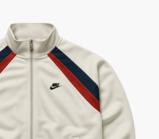Nike White & Red Zip Jacket (M)
