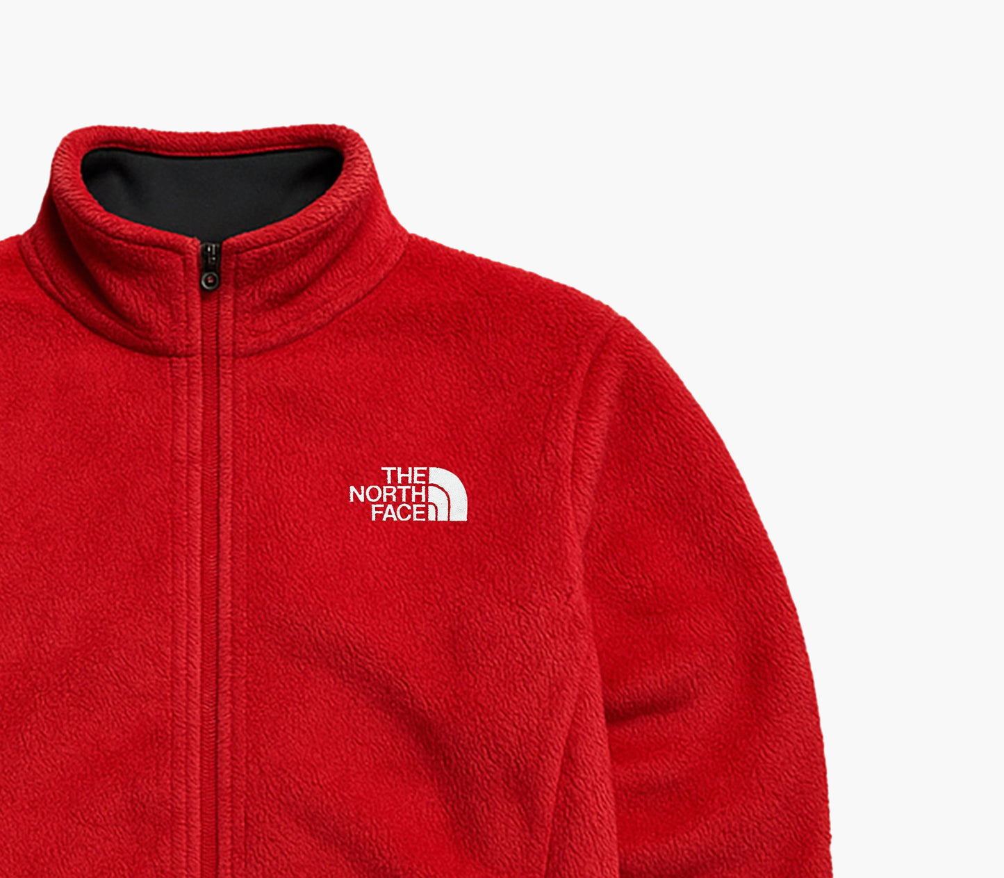 The North Face Vintage Plush Fleece Jacket Red (L)