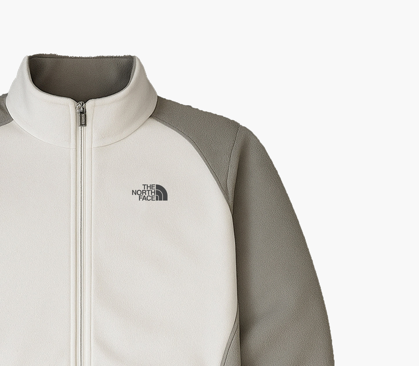 The North Face Vintage Women’s Fleece Jacket Grey & White (L)