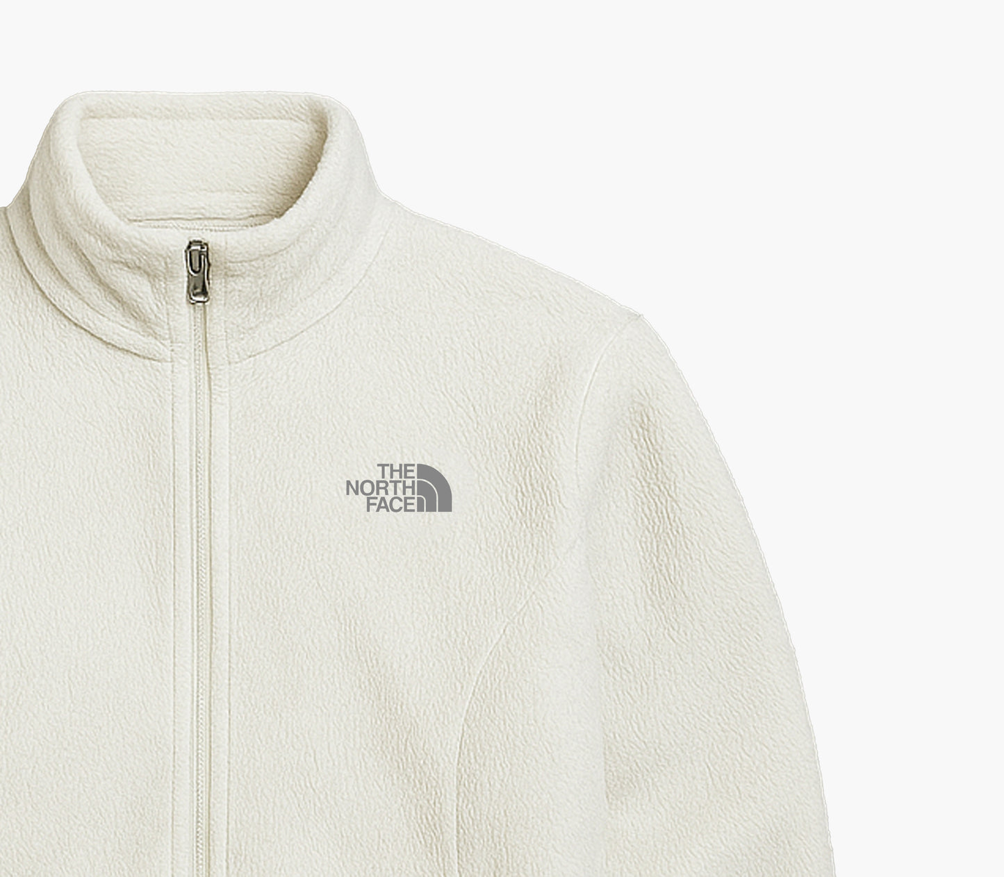 The North Face Vintage Women’s Fleece Jacket White Full Zip (S)