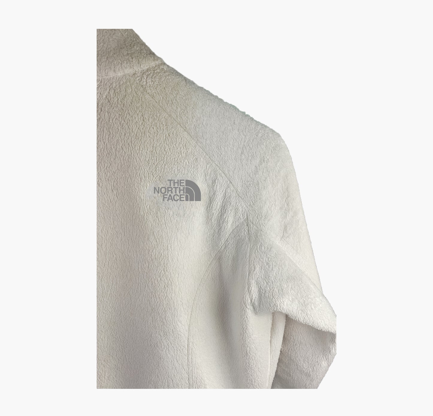 The North Face Vintage Women’s Fleece Jacket White Full Zip (S)
