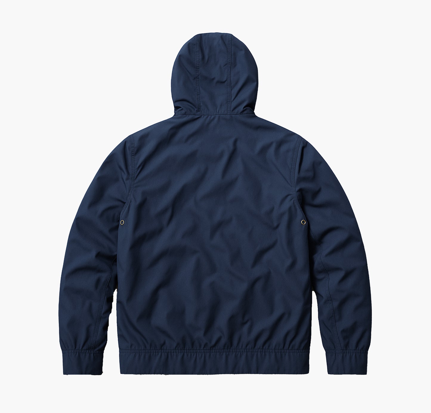 Ralph Lauren Navy Hooded Leather Jacket (M)