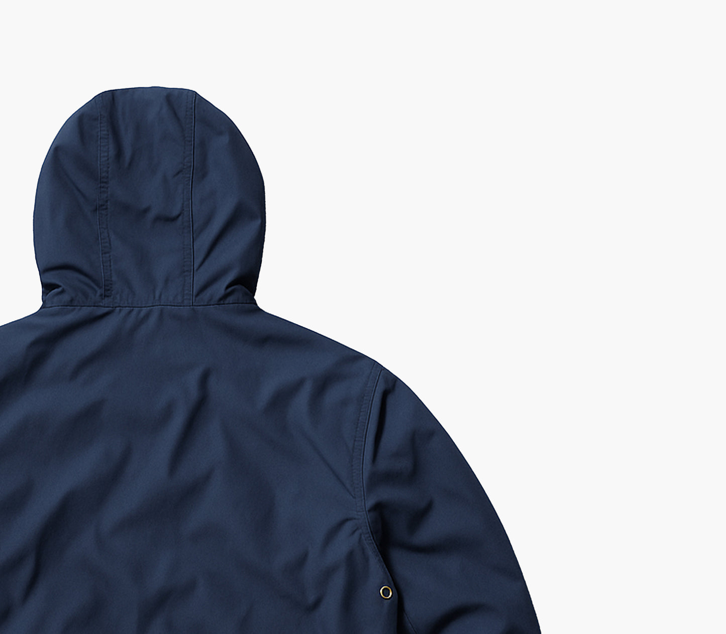 Ralph Lauren Navy Hooded Leather Jacket (M)