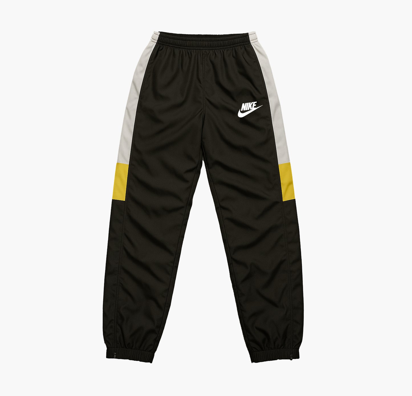 Nike Vintage Track Pants Black & White Baggy Fit (M)