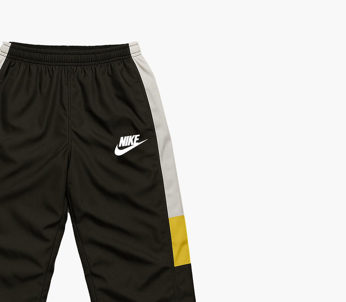 Nike Vintage Track Pants Black & White Baggy Fit (M)