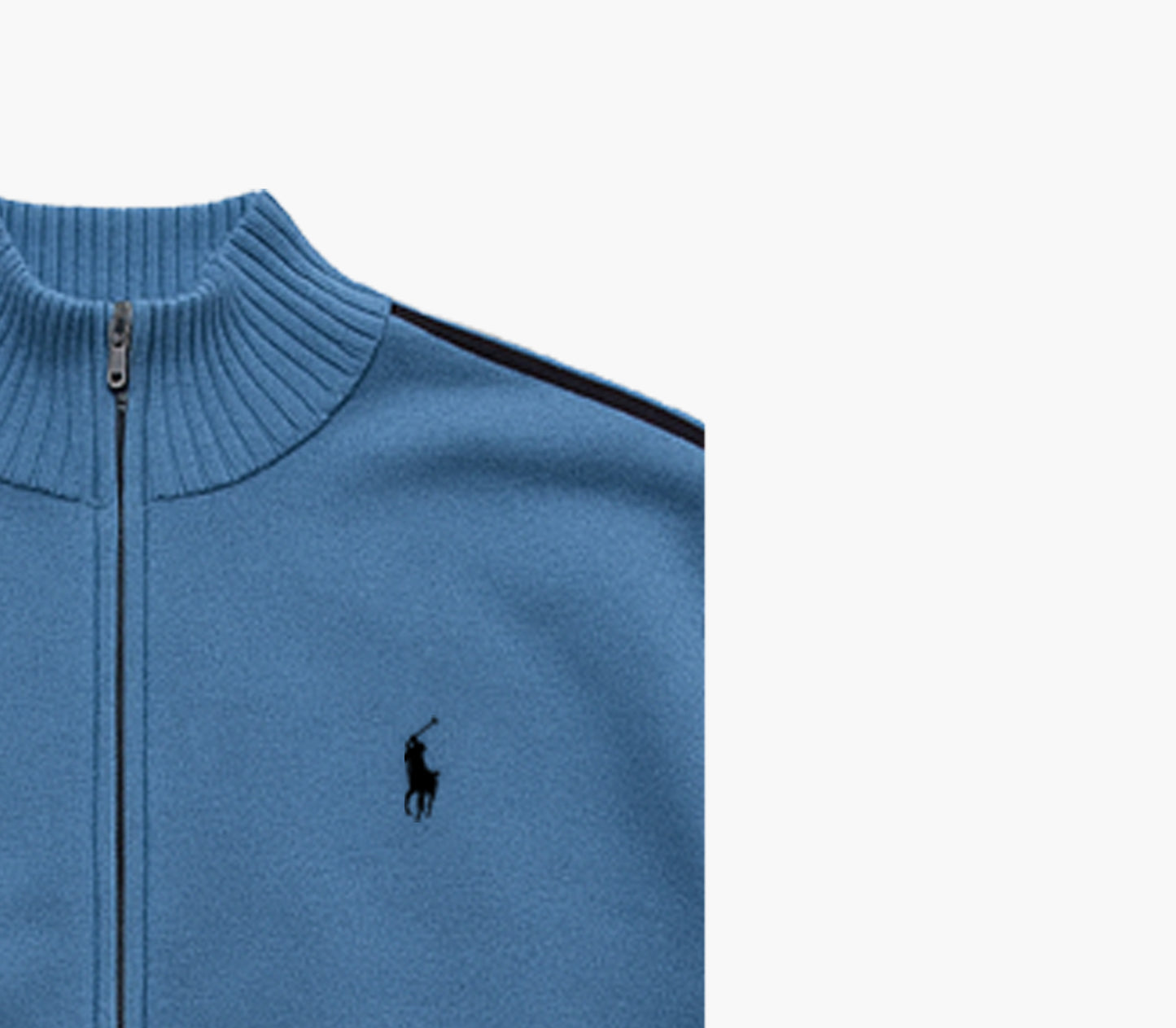 Ralph Lauren Blue Knit Zip Jacket (XL)