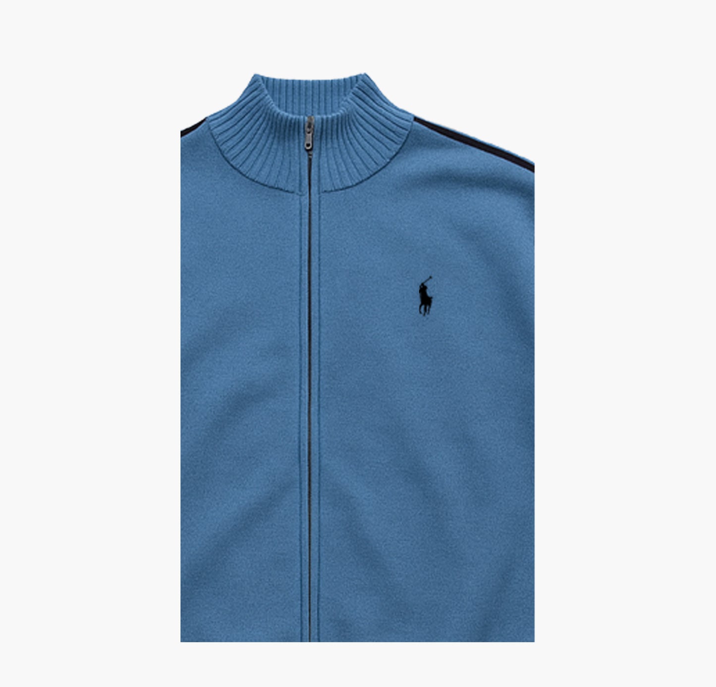 Ralph Lauren Blue Knit Zip Jacket (XL)