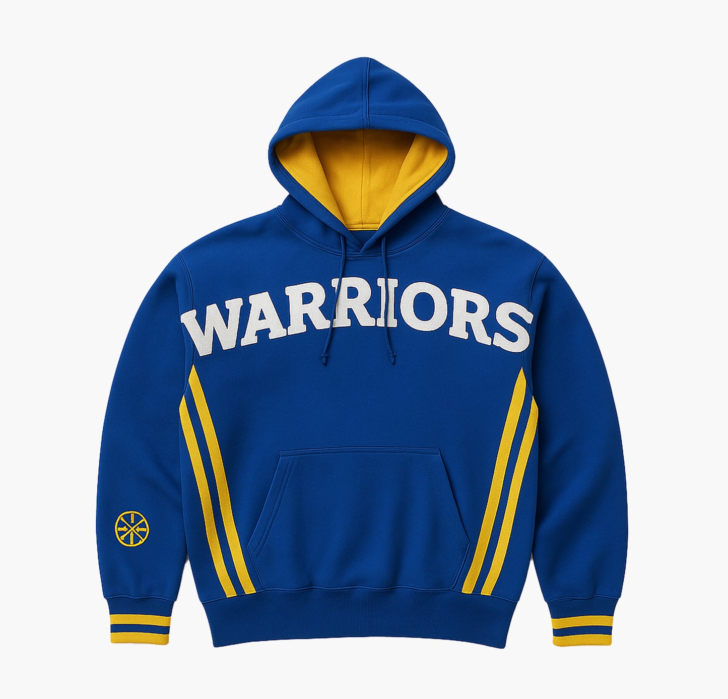 NBA Golden State Warriors Retro Style Sweater Embroidered Logo (L)