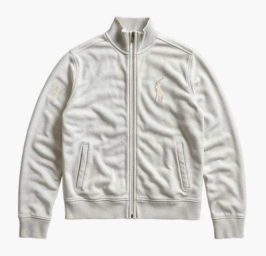 Ralph Lauren White Zip Sweatshirt (S)
