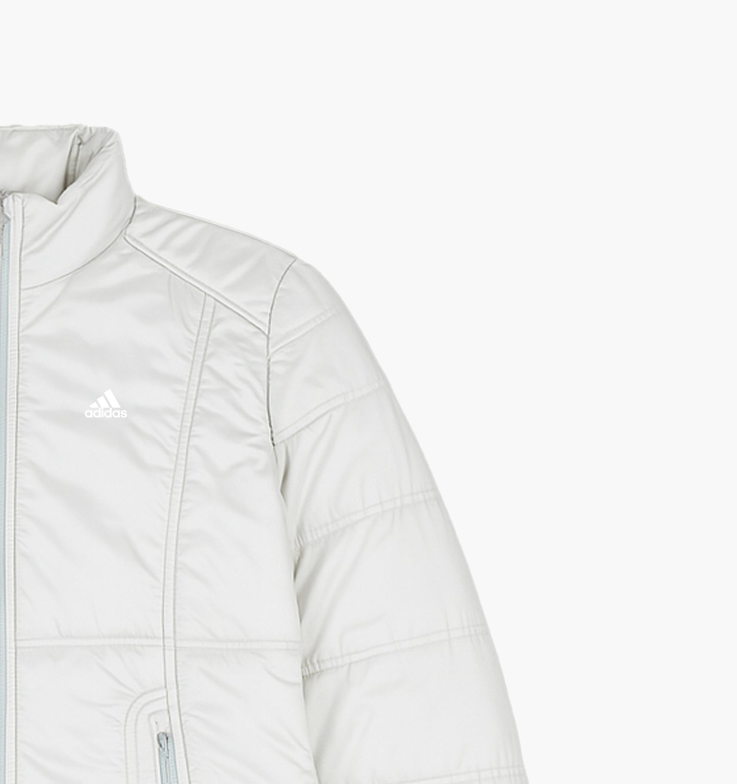 Adidas Vintage Puffer Jacket Gesticktes Logo Womens (L)