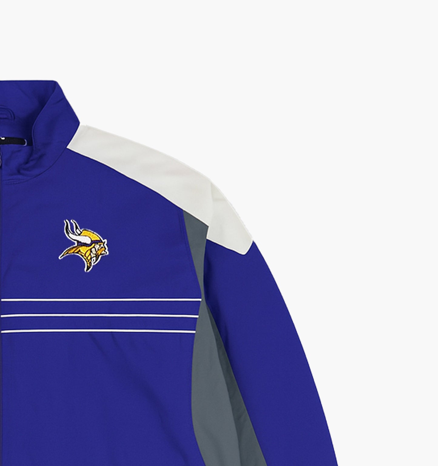 Reebok Nylon NFL Vikings Jacket Gesticktes Logo (XXL)