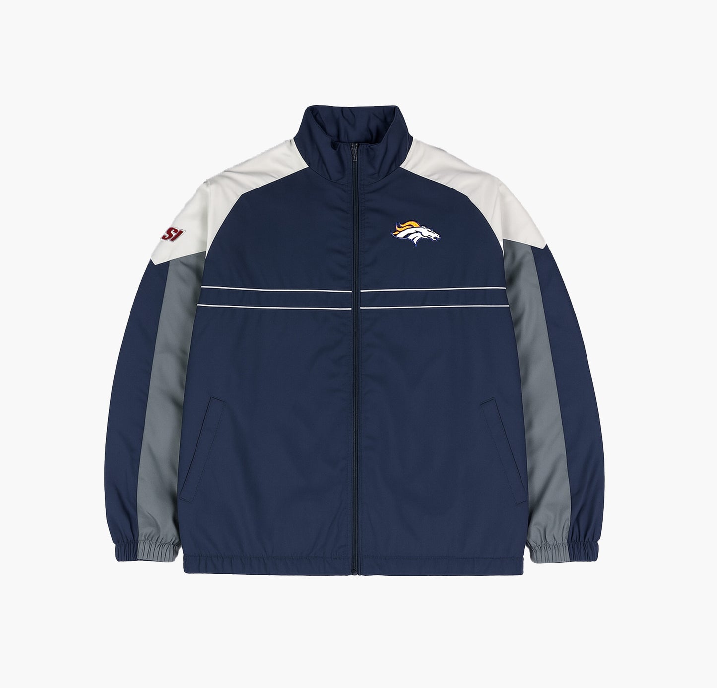 Dunbrooke Nylon Denver Broncos Track Jacket Gesticktes Logo (XL)
