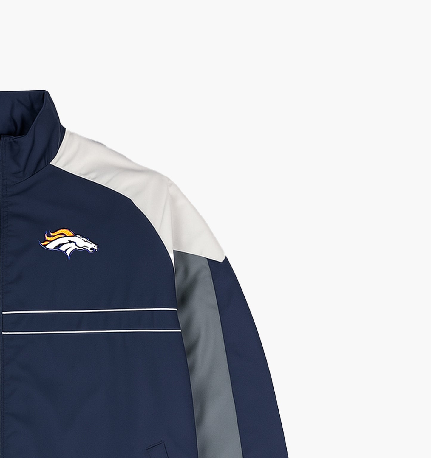 Dunbrooke Nylon Denver Broncos Track Jacket Gesticktes Logo (XL)
