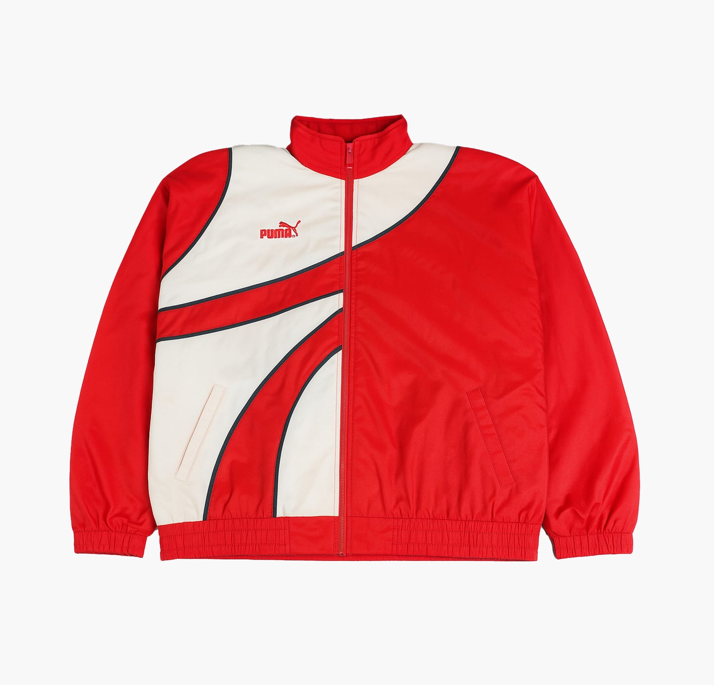 Puma Vintage Nylon Track Jacket Gesticktes Logo (S)