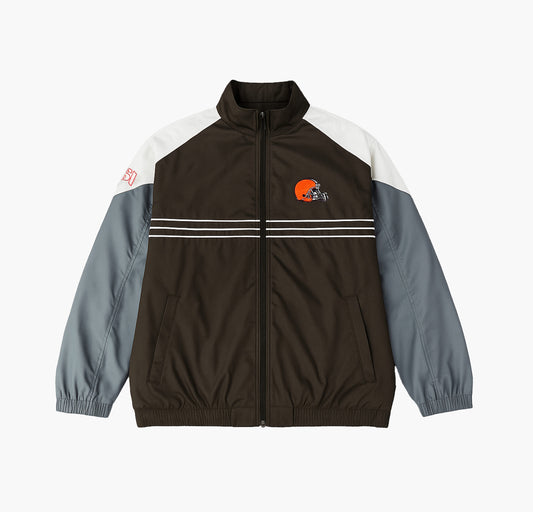 NFL Cleveland Browns Nylon Track Jacket Gesticktes Logo (XL)