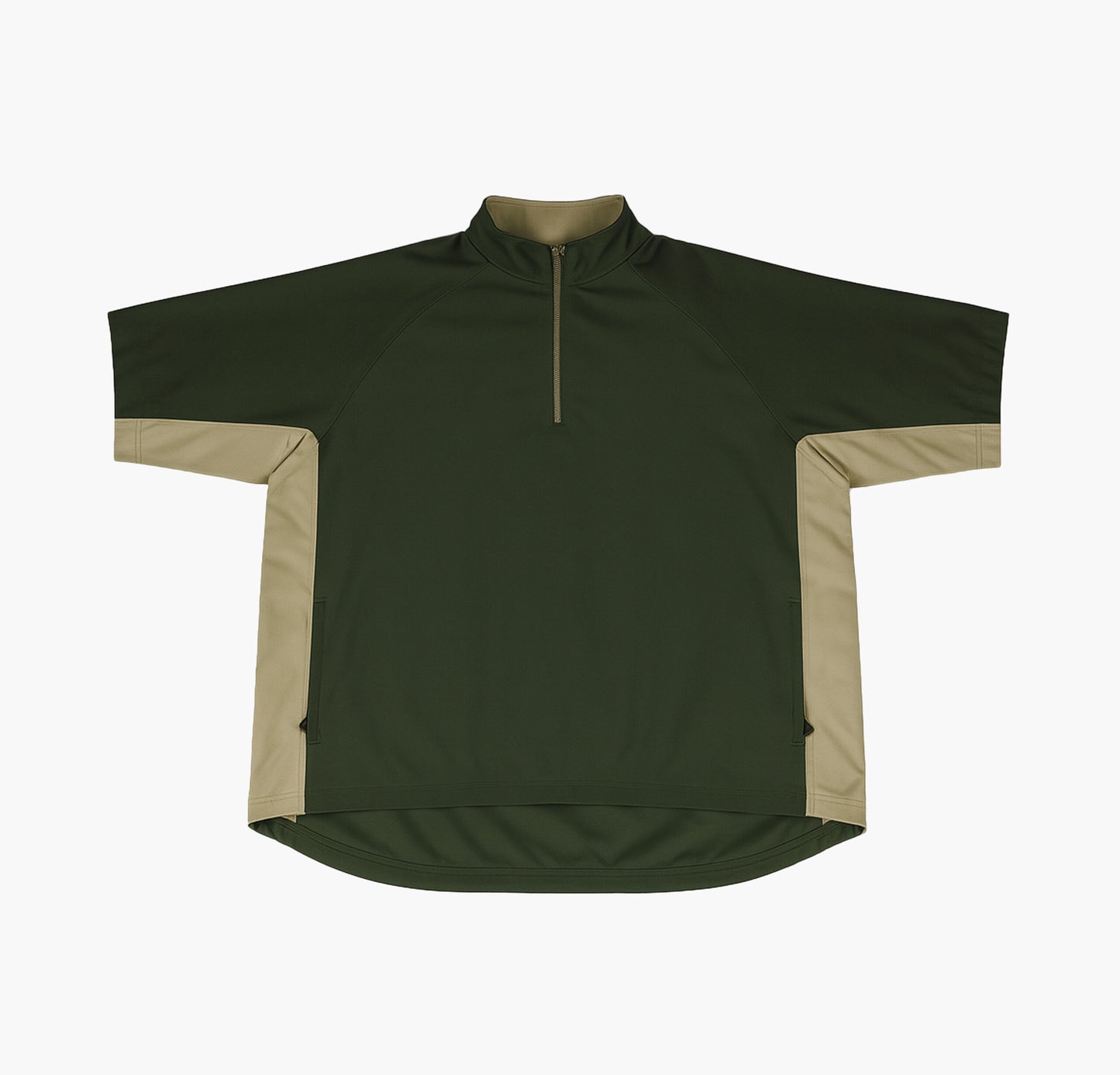 Adidas Nylon Quarter Zip Oversized Shirt Gesticktes Logo am Arm (L)