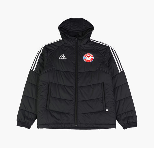Adidas Puffer Jacket Gesticktes Logo (M)