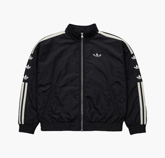 Adidas Vintage Nylon Track Jacket Stitched Logo (M)