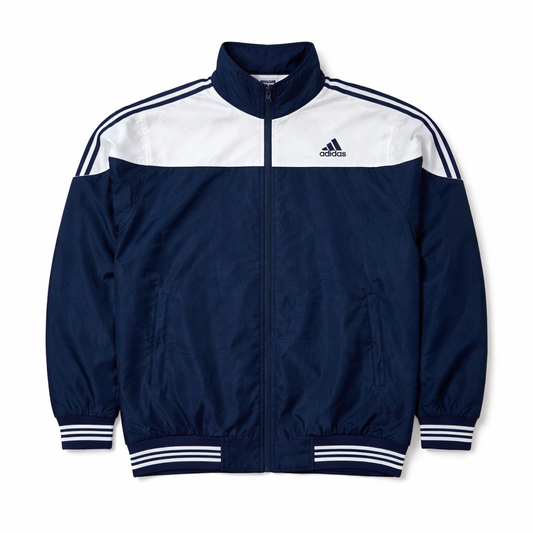 adidas Windbreaker Navy Vintage stitched logo (XL)