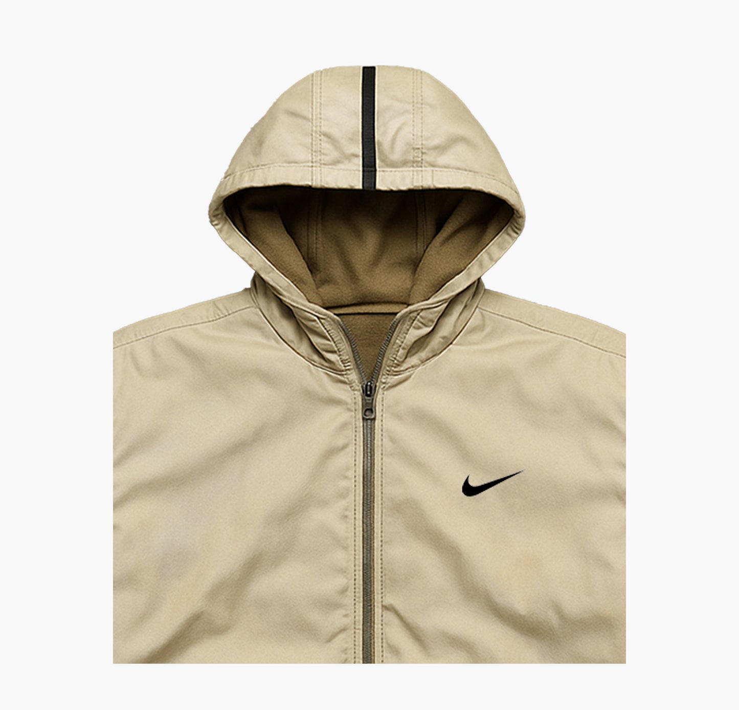 Nike Vintage Beige/Green Embroidered Logo Jacket (M)