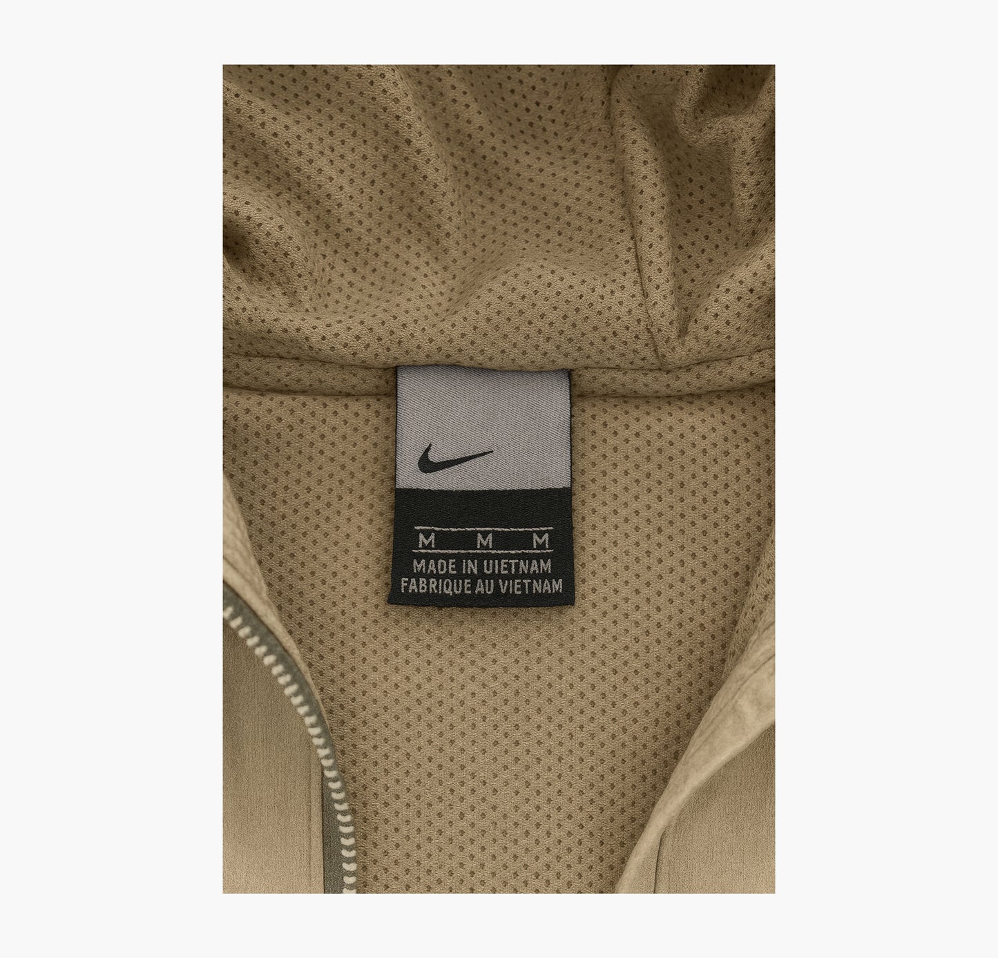 Nike Vintage Beige/Green Embroidered Logo Jacket (M)