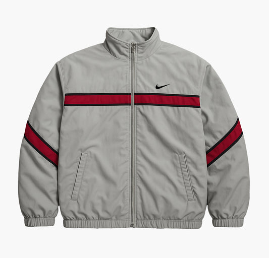 Nike Vintage Silver/Red Track Jacket (L)
