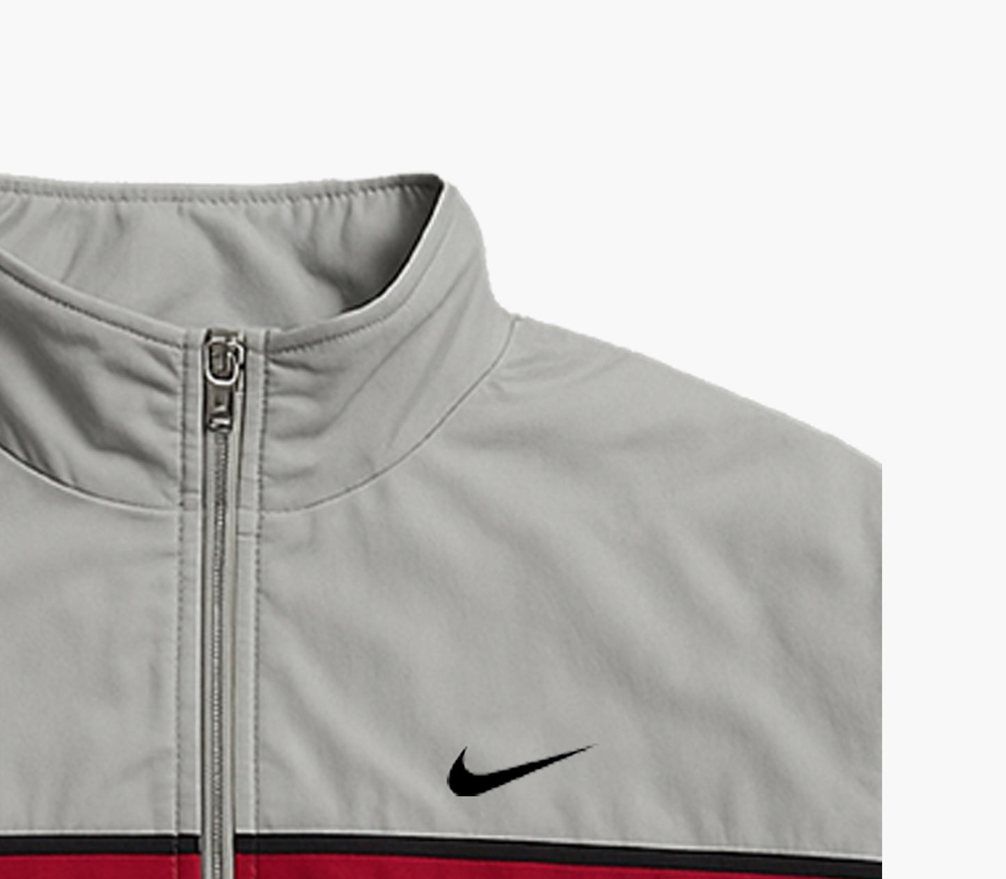 Nike Vintage Silver/Red Track Jacket (L)