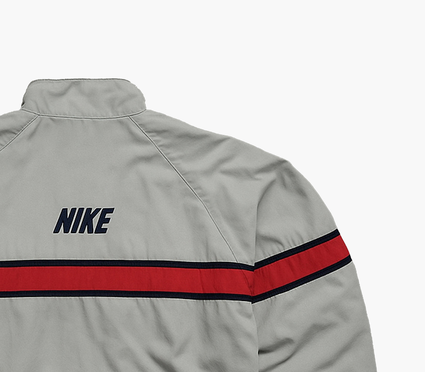 Nike Vintage Silver/Red Track Jacket (L)