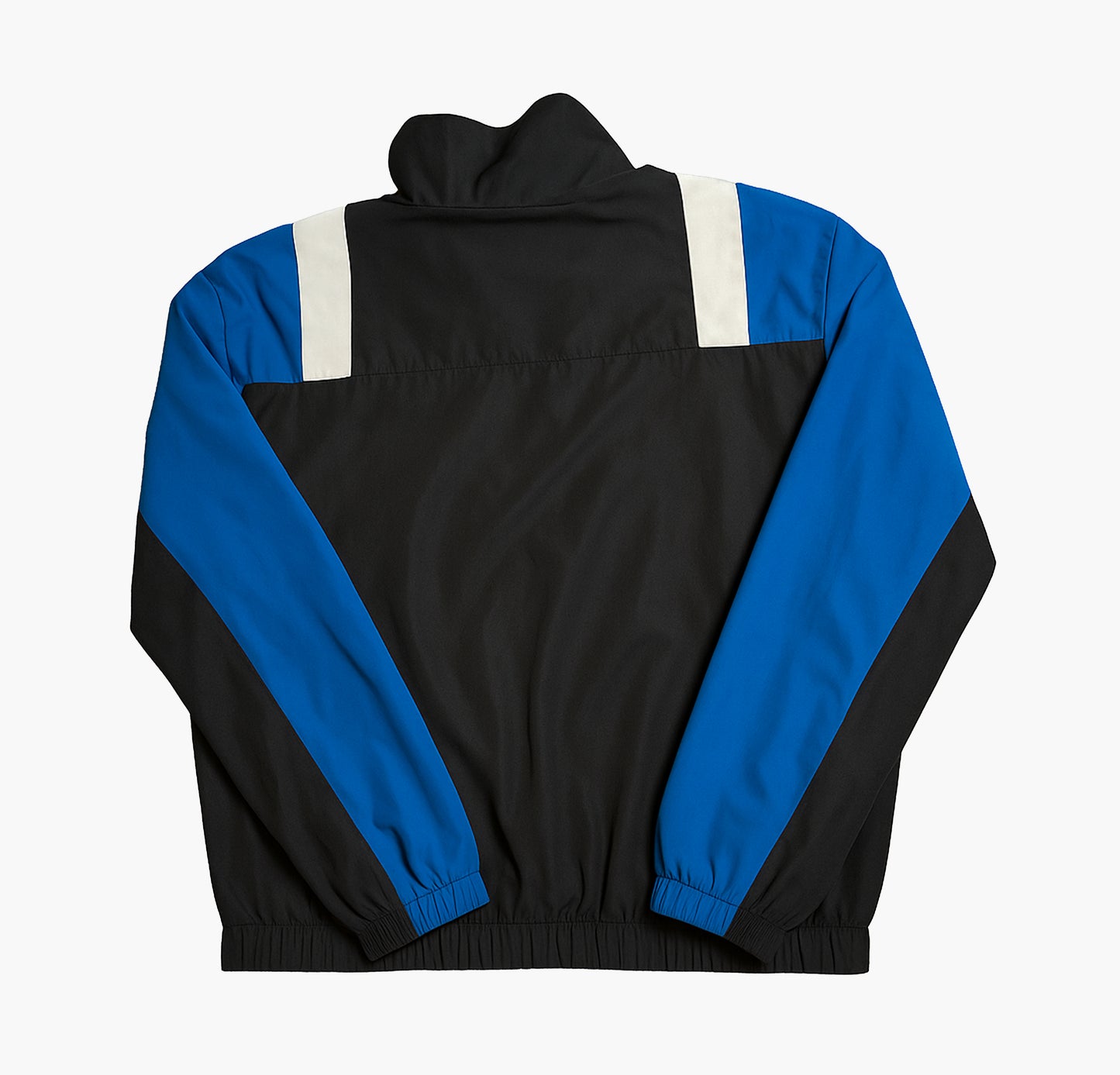 Nike Vintage Solo Swoosh Black/Blue Embroidered Logo Jacket (S)