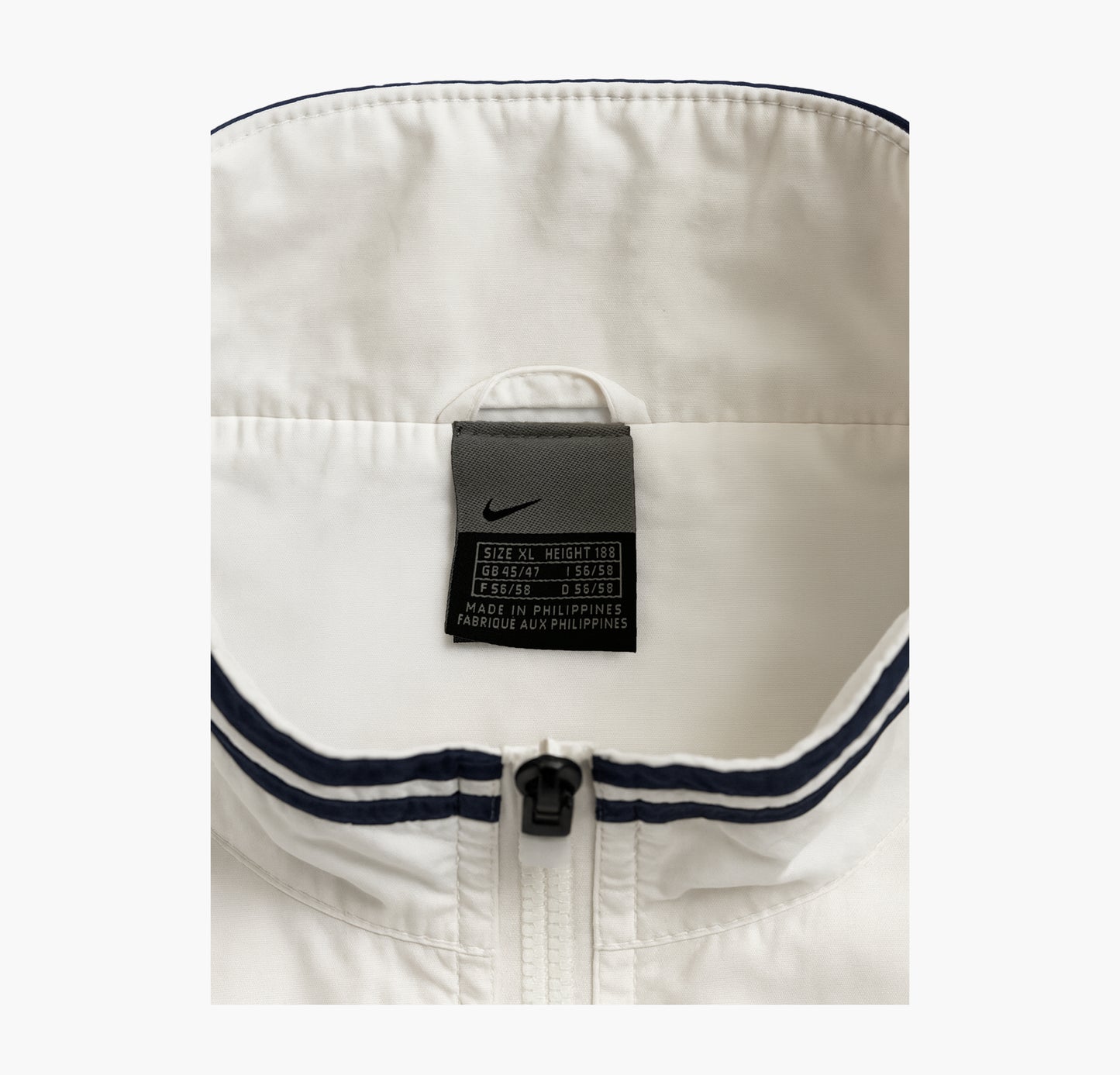 Nike Vintage Y2K White Track Jacket (XL)