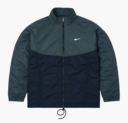 Nike Vintage 90’s Y2K Grey/Black Swoosh Track Jacket (M)