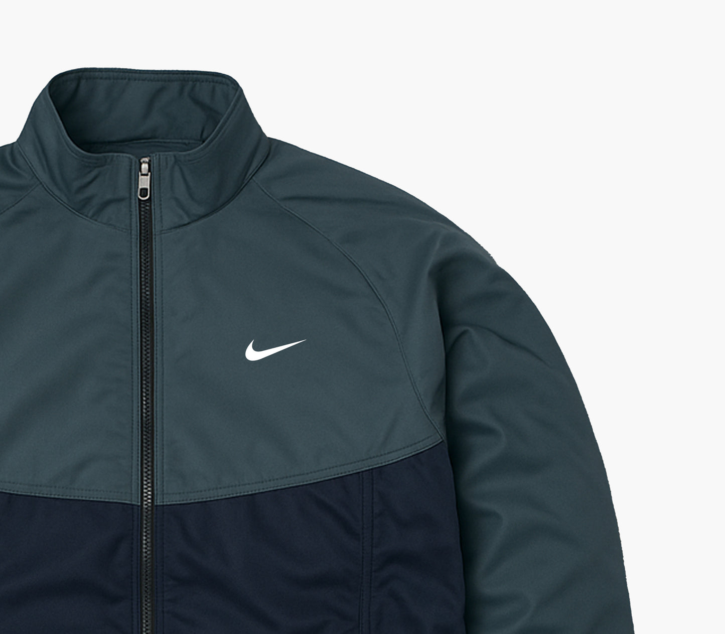 Nike Vintage 90’s Y2K Grey/Black Swoosh Track Jacket (M)