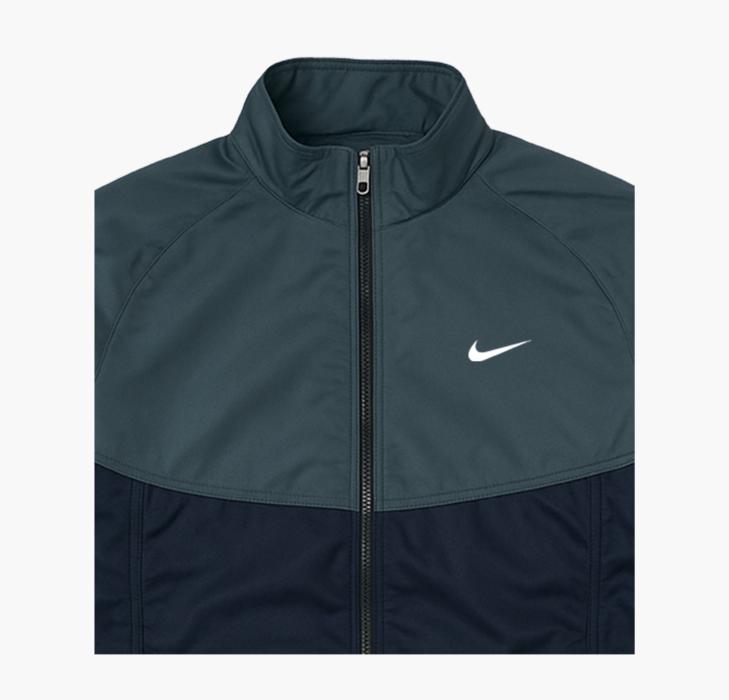 Nike Vintage 90’s Y2K Grey/Black Swoosh Track Jacket (M)