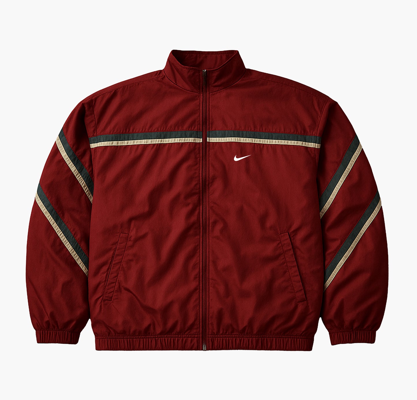 Nike Burgundy/Red Windbreaker Jacket (XL)