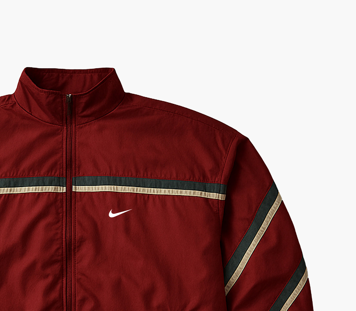 Nike Burgundy/Red Windbreaker Jacket (XL)