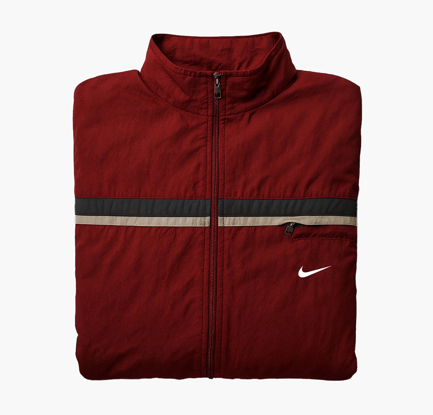 Nike Burgundy/Red Windbreaker Jacket (XL)