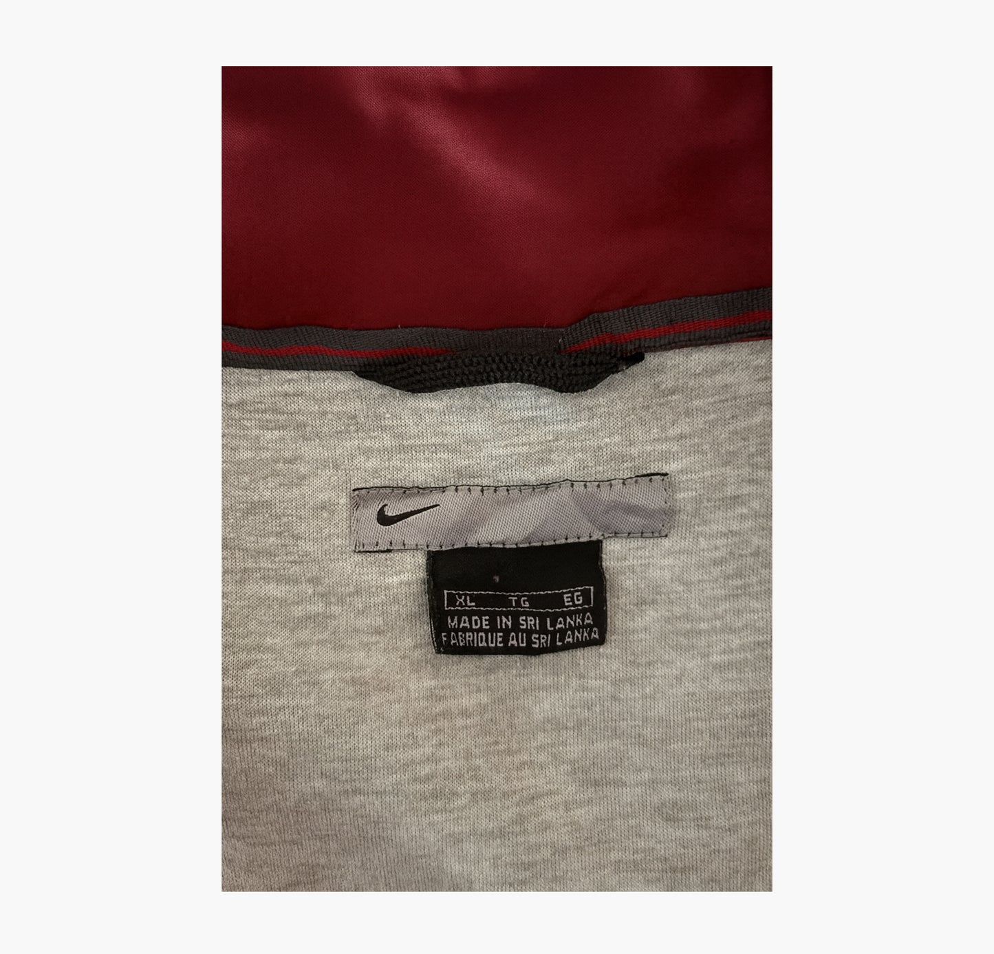 Nike Burgundy/Red Windbreaker Jacket (XL)