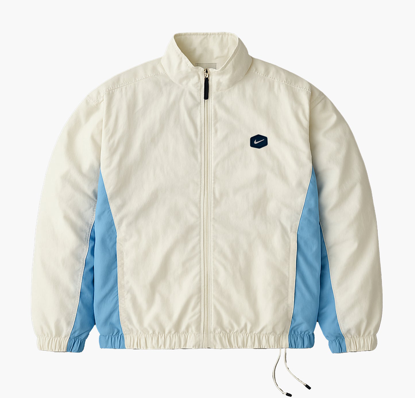 Nike Vintage White/Blue Bomber Windbreaker Jacket (M)