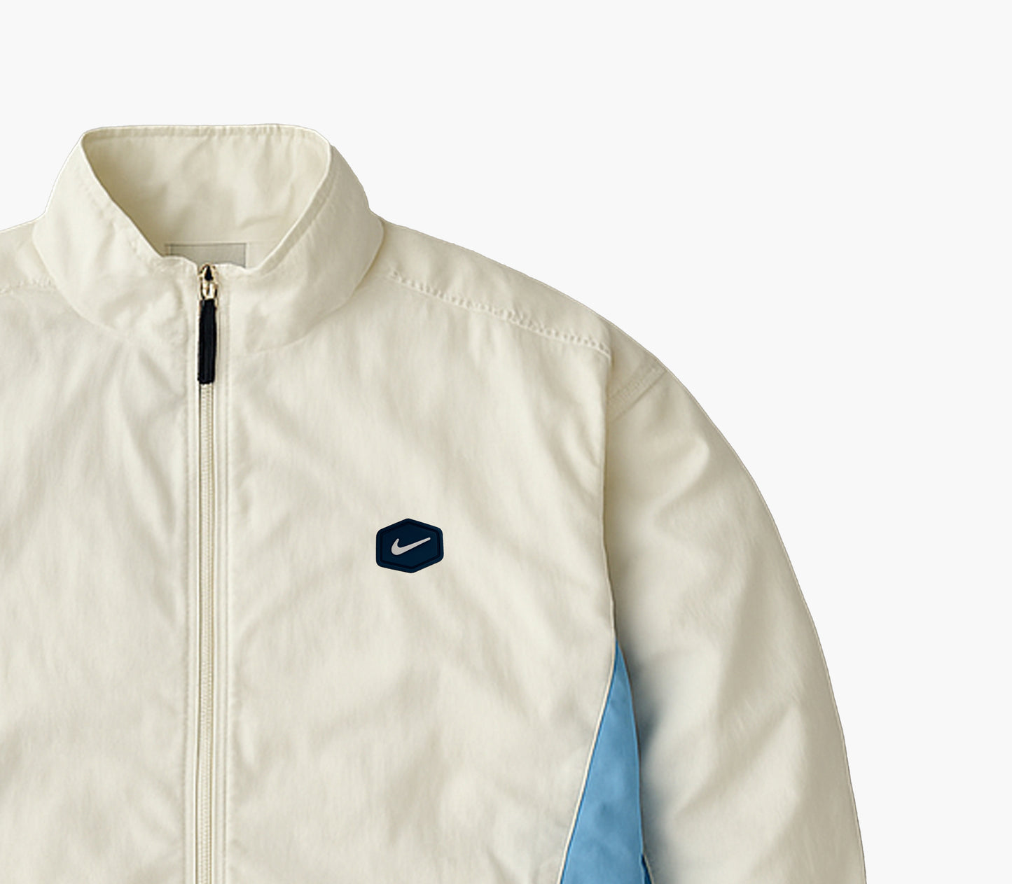 Nike Vintage White/Blue Bomber Windbreaker Jacket (M)