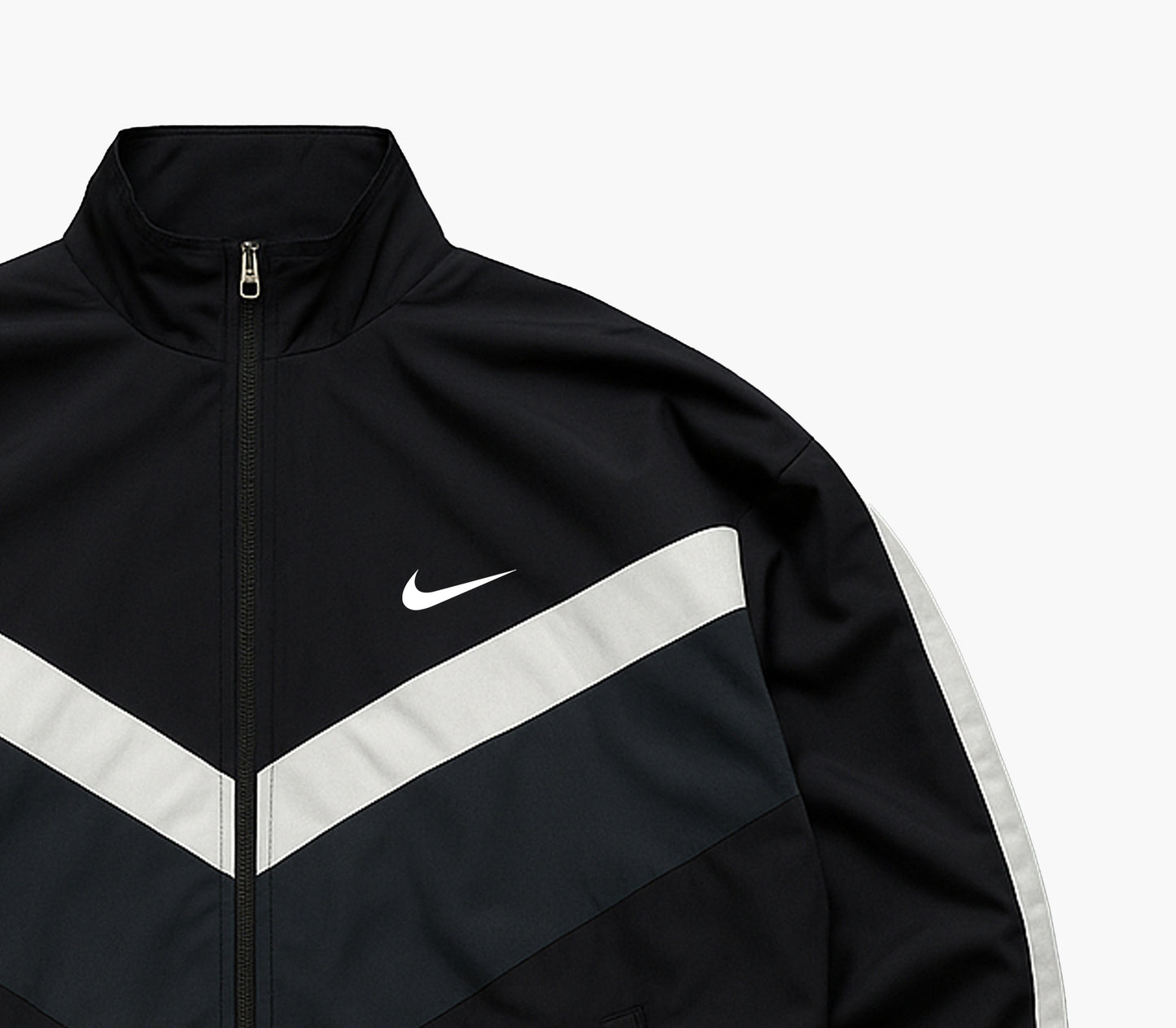 Nike Vintage Black/Grey/White Track Jacket (M)