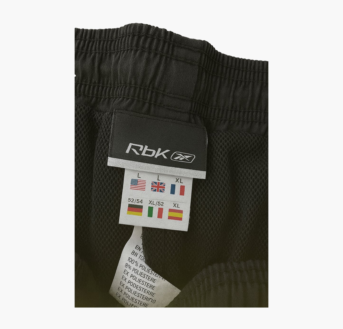 Reebok Black Polyester Jogging Pants (XL)