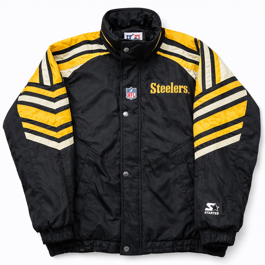 NFL Steelers Puffer Jacket Yellow (L)