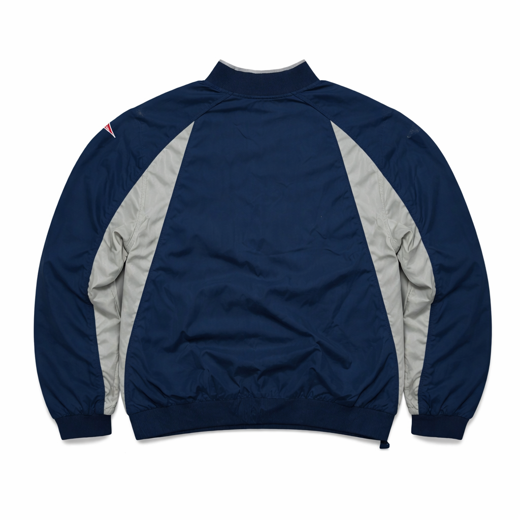 NFL New England Patrios Windbreaker Grey Embroidered Logo Vintage (M)