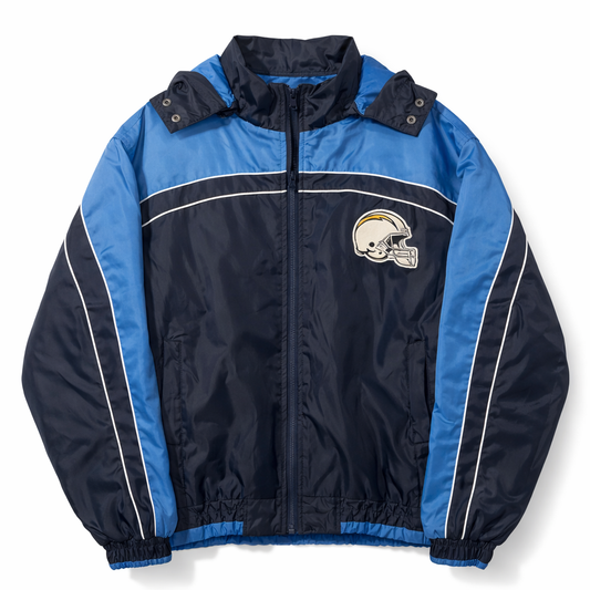 NFL Lightweight Jacket Black Vintage Stitched Logo (XXL)