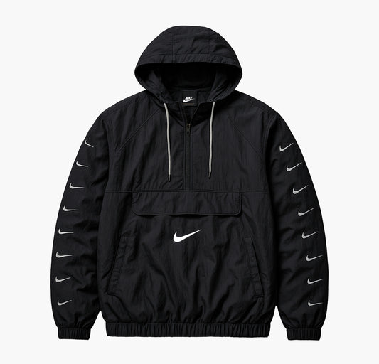 Nike Swoosh Woven Windbreaker Iconic Logo (S)