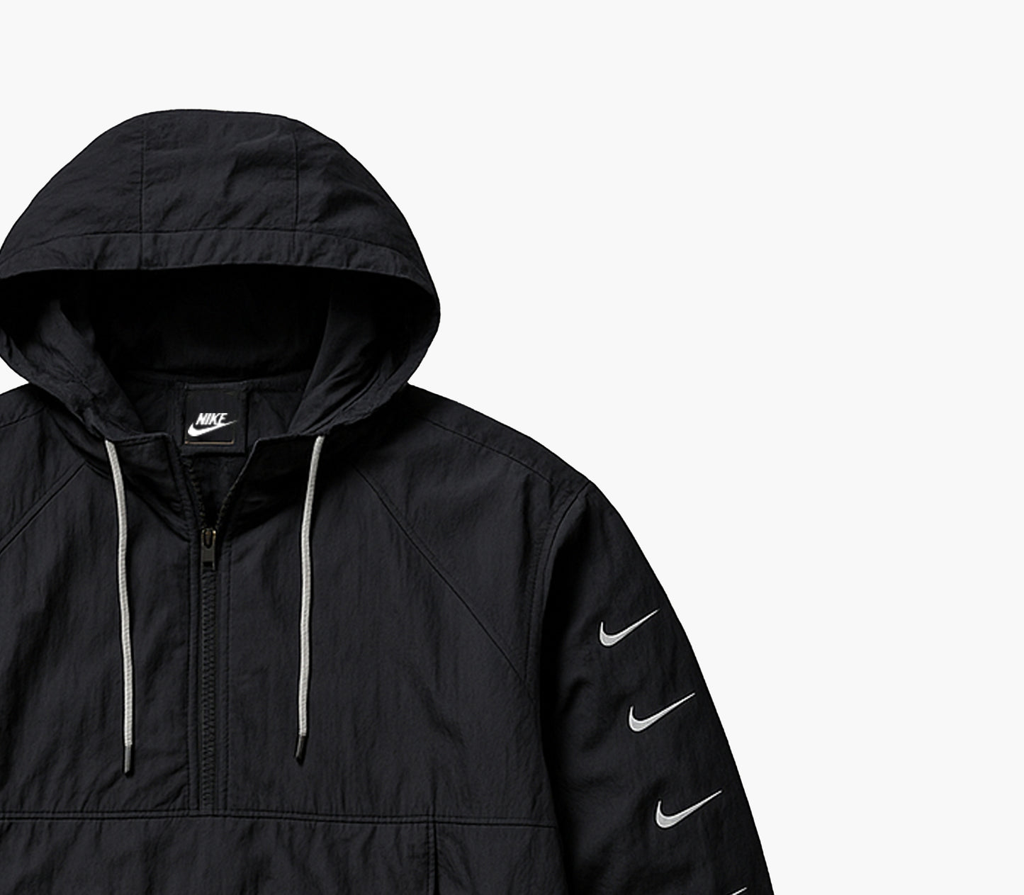 Nike Swoosh Woven Windbreaker Iconic Logo (S)