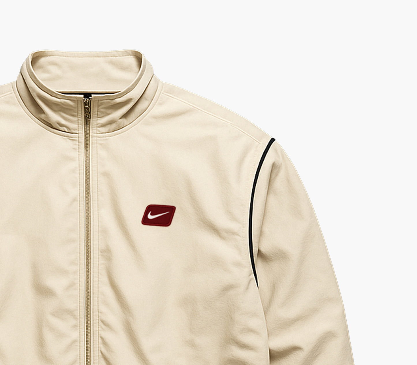 Nike Lightweight Jacket Cream White Minimal Logo (M)
