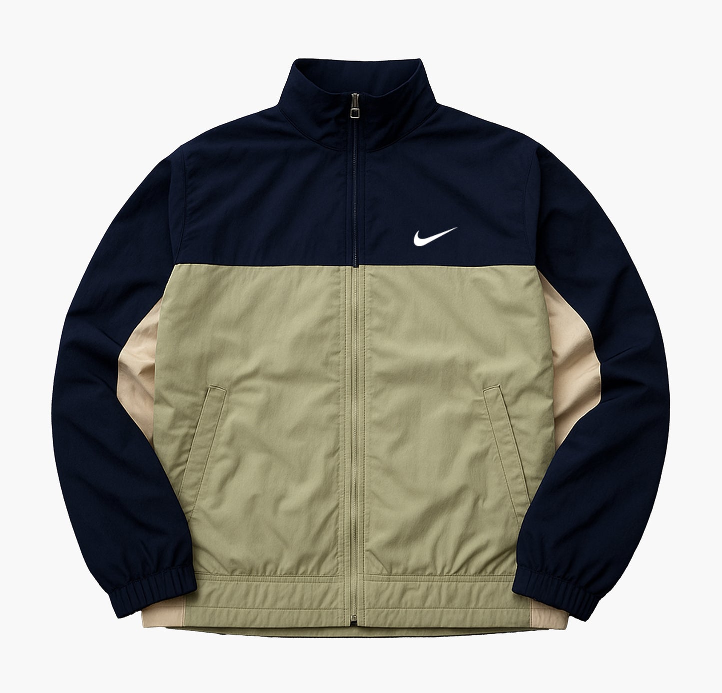 Nike Vintage Windbreaker 90s Two-Tone Zip-Up (M)