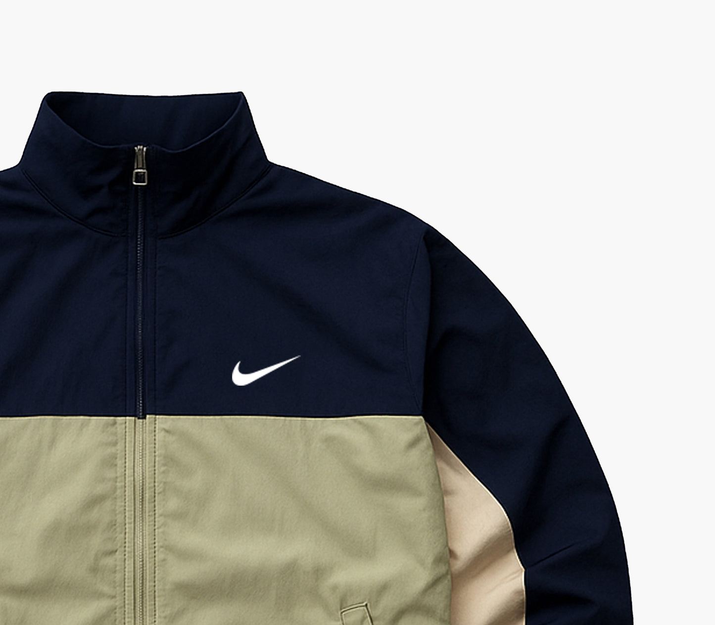 Nike Vintage Windbreaker 90s Two-Tone Zip-Up (M)