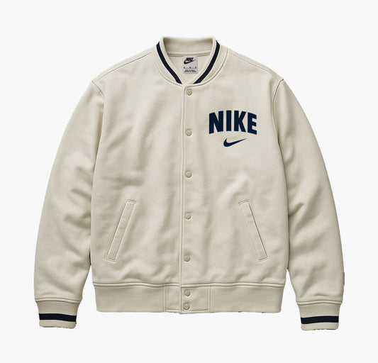 Nike College Jacket White Varsity Style (M)